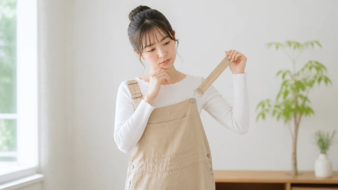サロペットの肩紐が落ちるときの対策は?簡単な直し方を紹介