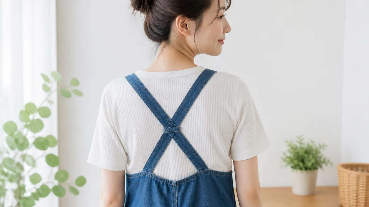 サロペットの肩紐が落ちるときの対策は?簡単な直し方を紹介